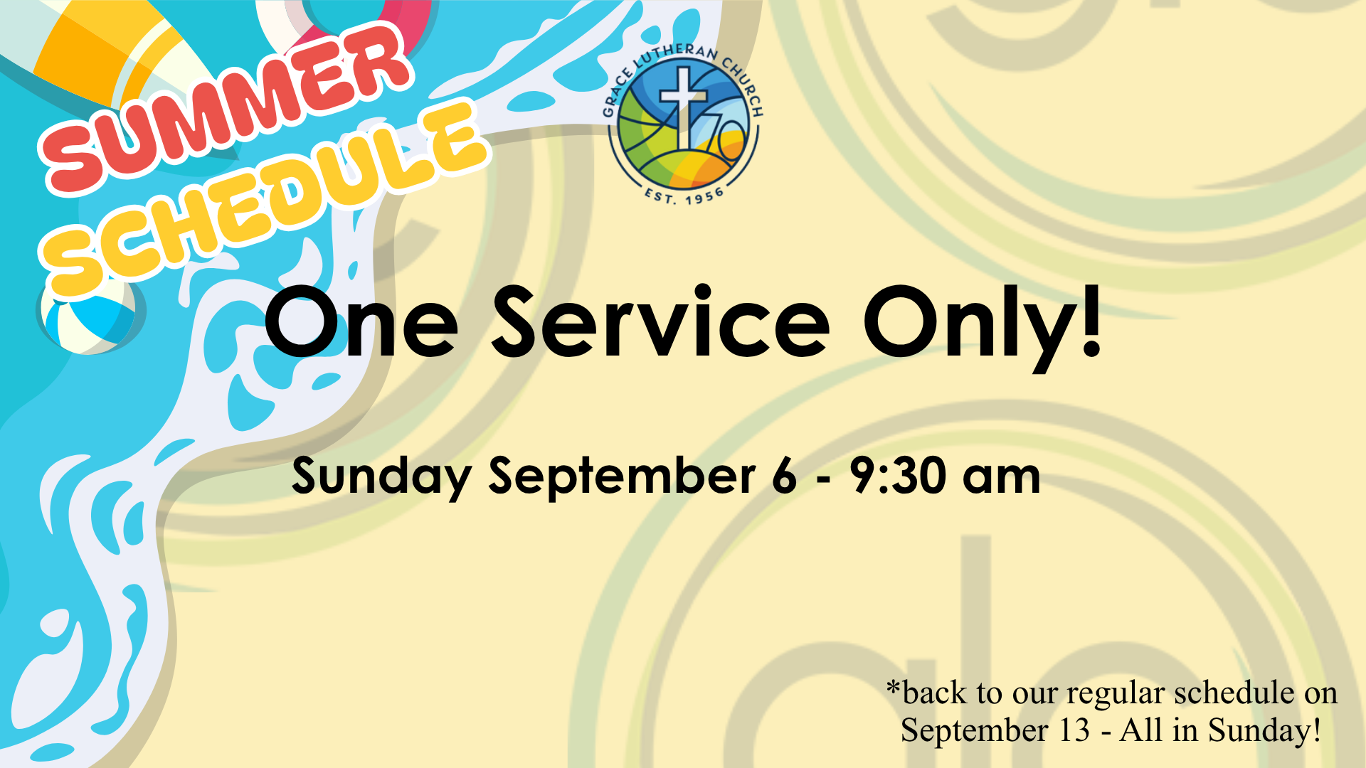 One Service Only